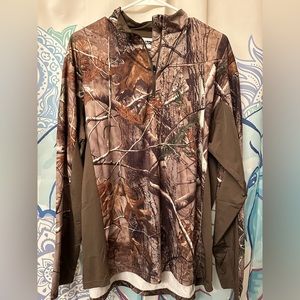 Real Tree long sleeve quarter zip thermal base layer XL